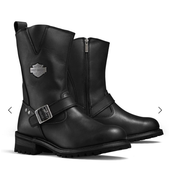 Harley-Davidson Stivali Black Leather Boots Men's Bladen Riding